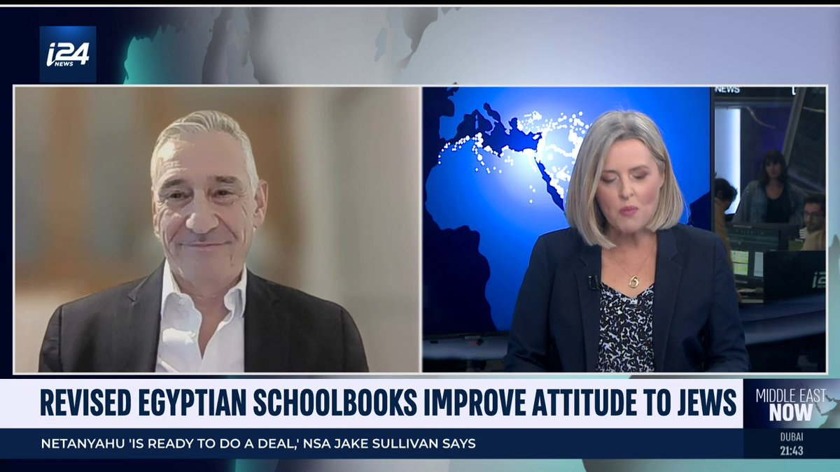 Egypt revises schoolbooks, removing blatantly antisemitic contents and acknowledging Jewish history in the Middle East IMPACT-SE's Marcus Sheff tells @laura_i24 this represents a key step on a path to a better future for the region.