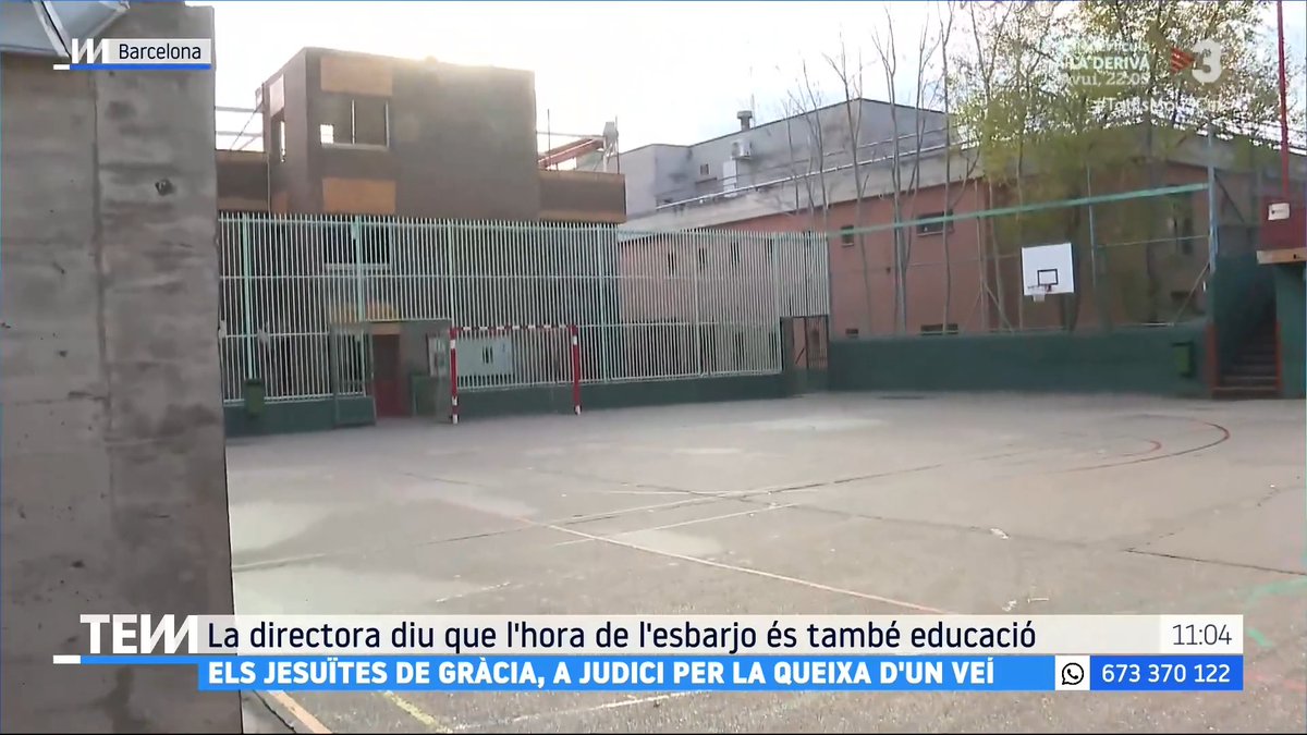🔴 L'escola Jesuïtes de Gràcia, a judici, per la queixa d'un veí a qui molesta el soroll del pati #TotEsMou3Cat ▶