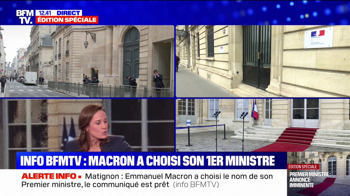 🔴 François Bayrou est nommé Premier ministre par Emmanuel Macron