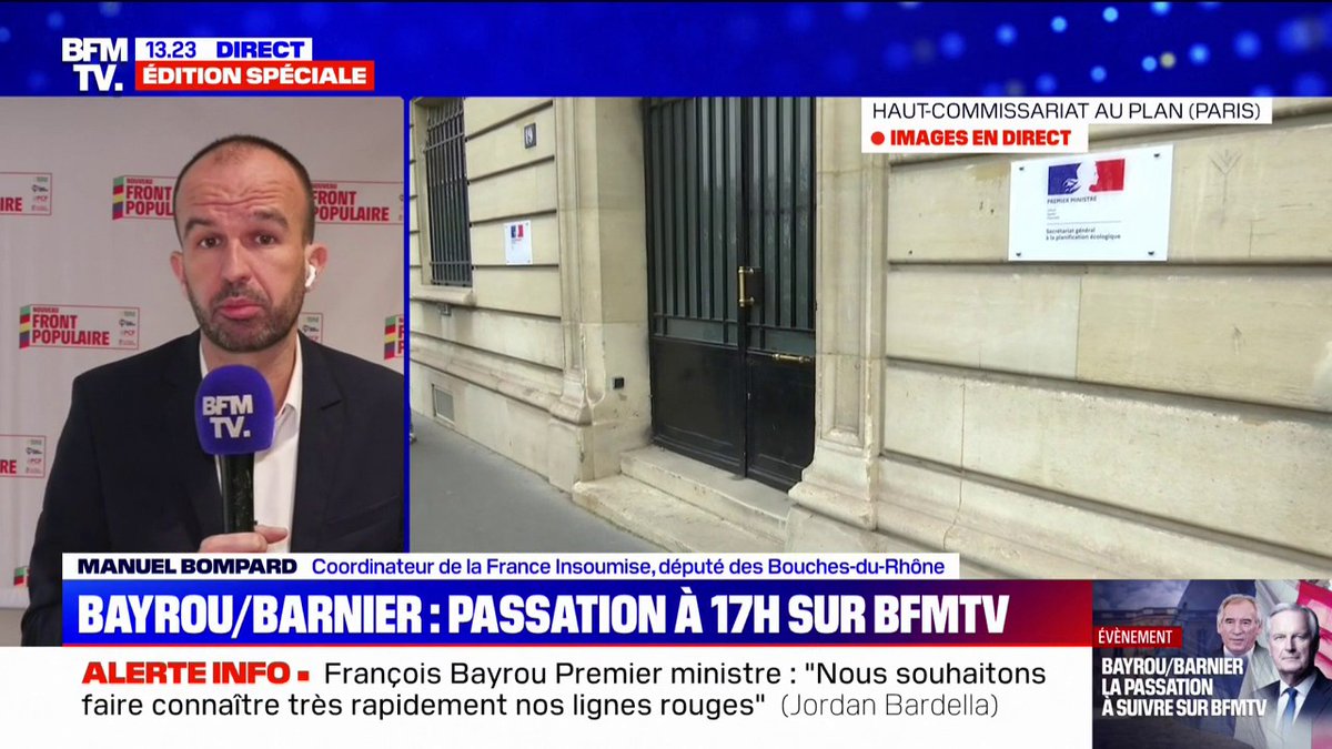 Manuel Bompard (LFI): "Cette nomination est un nouveau bras d'honneur contre la démocratie"