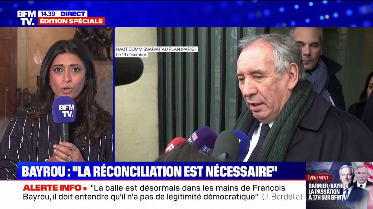 Nomination de François Bayrou: "Je pense que c'est de nature à rassurer les Français qui ont un Premier ministre aujourd'hui", souligne Prisca Thevenot