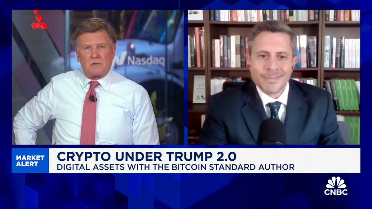 JUST IN: The Bitcoin Standard author Saifedean Ammous went on CNBC to educate them on #Bitcoin 👀 "Bitcoin is a money than can not be inflated, there's only going to be 21 million, that's it." 🚀