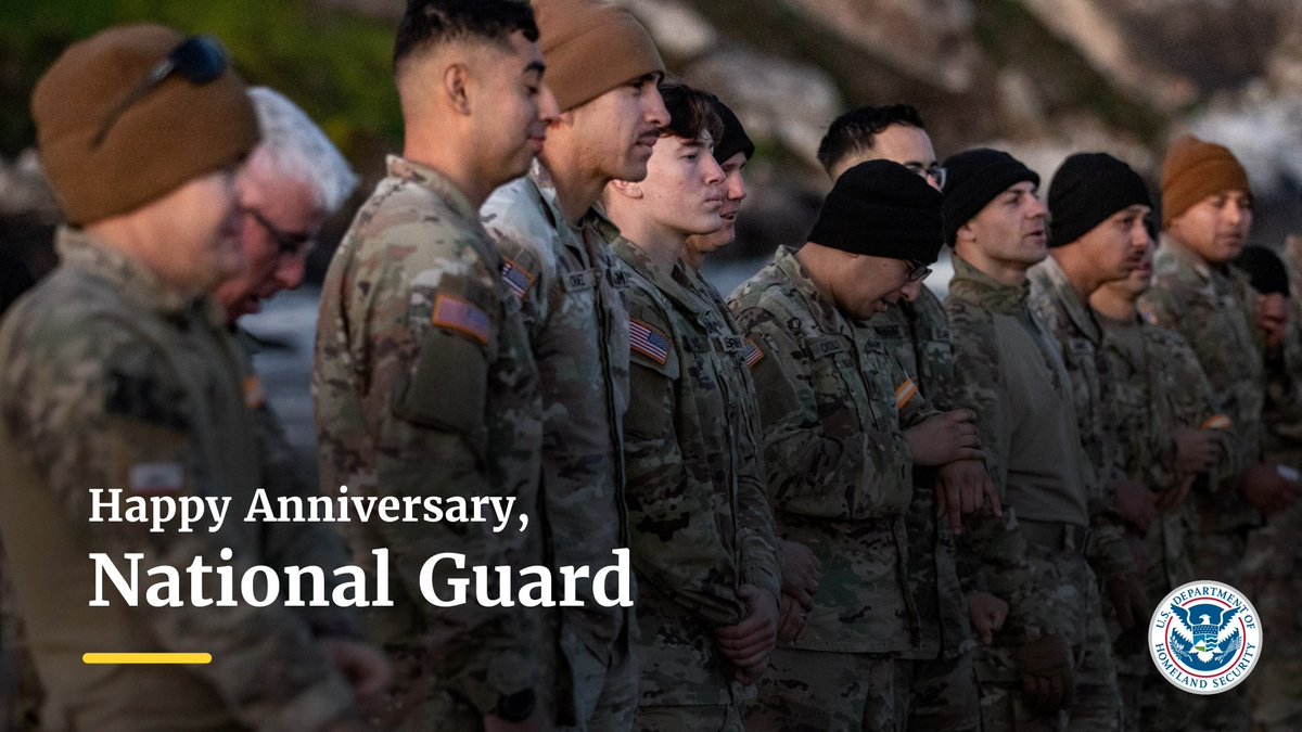 Happy Birthday to the National Guard, celebrating 388 years of protecting our citizens! A vital partner in homeland security, they worked alongside FEMA assisting communities impacted by this year’s hurricane season. Thank you for your service and dedication in keeping our nation safe for many more years to come.