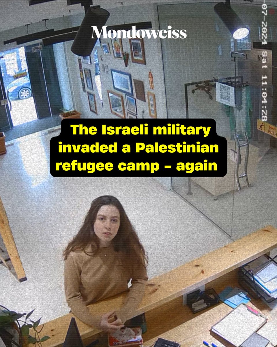 WATCH: The Israeli military invaded several children’s youth centers in a Palestinian refugee camp in the occupied West Bank.