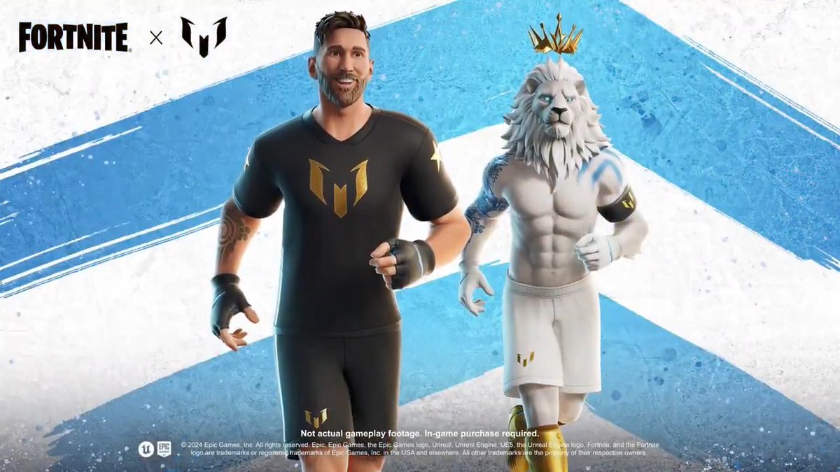 "Messi": Por la presentación de sus skins en el Fortnite