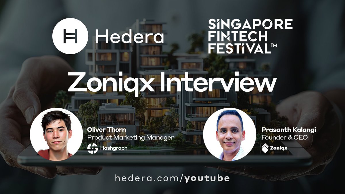#SFF2024 | @Hashgraph PMM oliver |Ħ| and Prasanth Kalangi (Prashant), Founder & CEO of Zoniqx, discuss the multi-chain #RWA tokenization platform recently integrated with #Hedera to enable its customers with further options for compliant, programmable, and efficient RWA deployment.