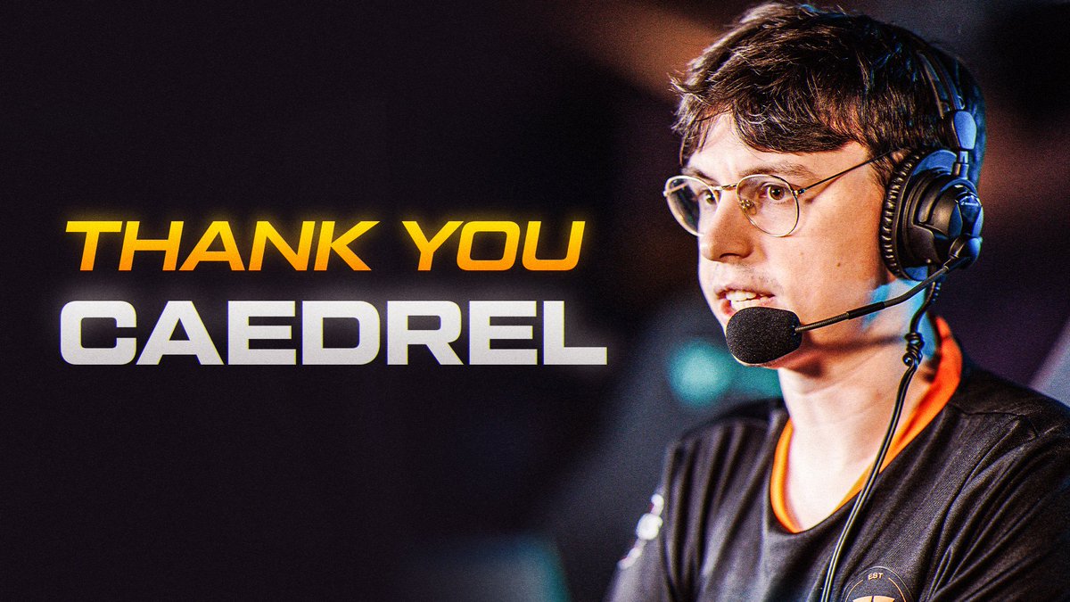 bro really was on the team after all thanks for everything, Caedrel 🧡