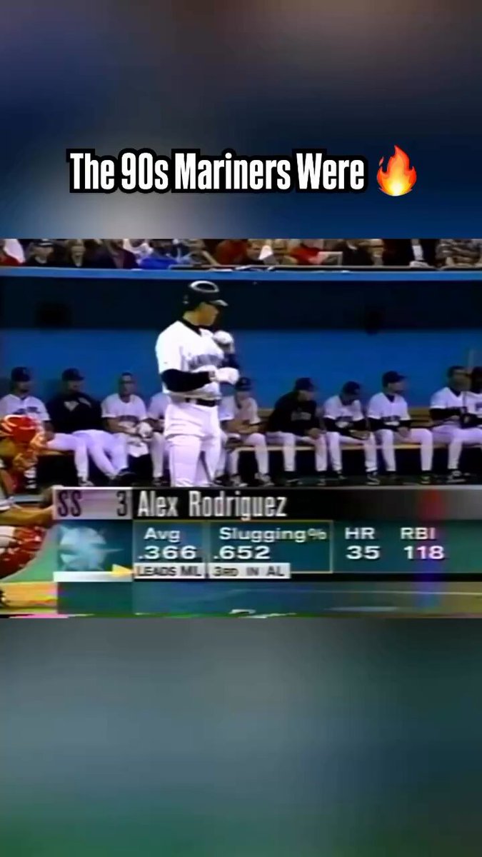 Seattle Mariners 90s baseball was truly something else. Look at those numbers 🤣 [via average_sportsguy1991 IG]