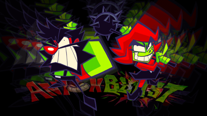 ANTONBLAST has finally crash landed onto #NintendoSwitch! Demolish massive worlds with your Mighty Hammer and steal your Spirits back from the Devil himself! Available now💥: