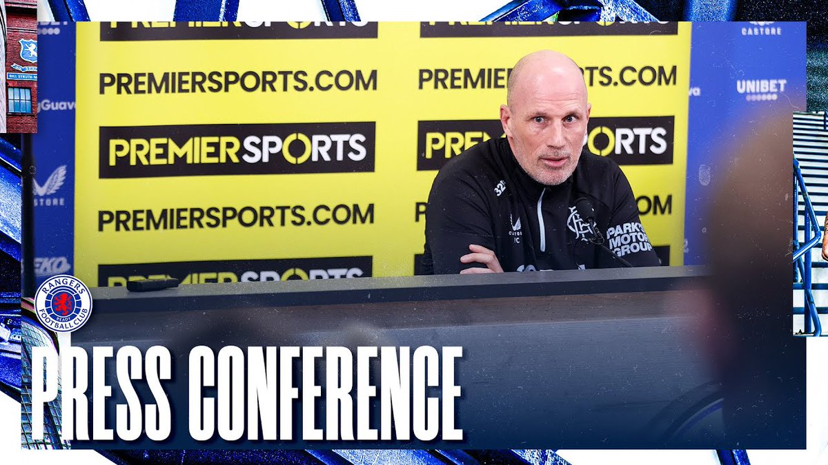 🎙️ Philippe Clement spoke to the media ahead of Sunday's Premier Sports Cup Final against Celtic at Hampden.