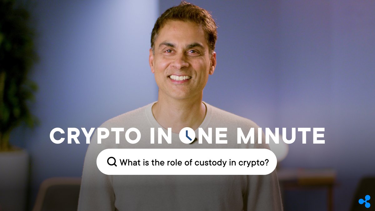 Crypto custody is a lot more than just "not your keys, not your coins." Jas Takhar returns to #CryptoInOneMinute to explain the broader role of custody in securing and managing digital assets. 60 seconds—GO! ⏱️