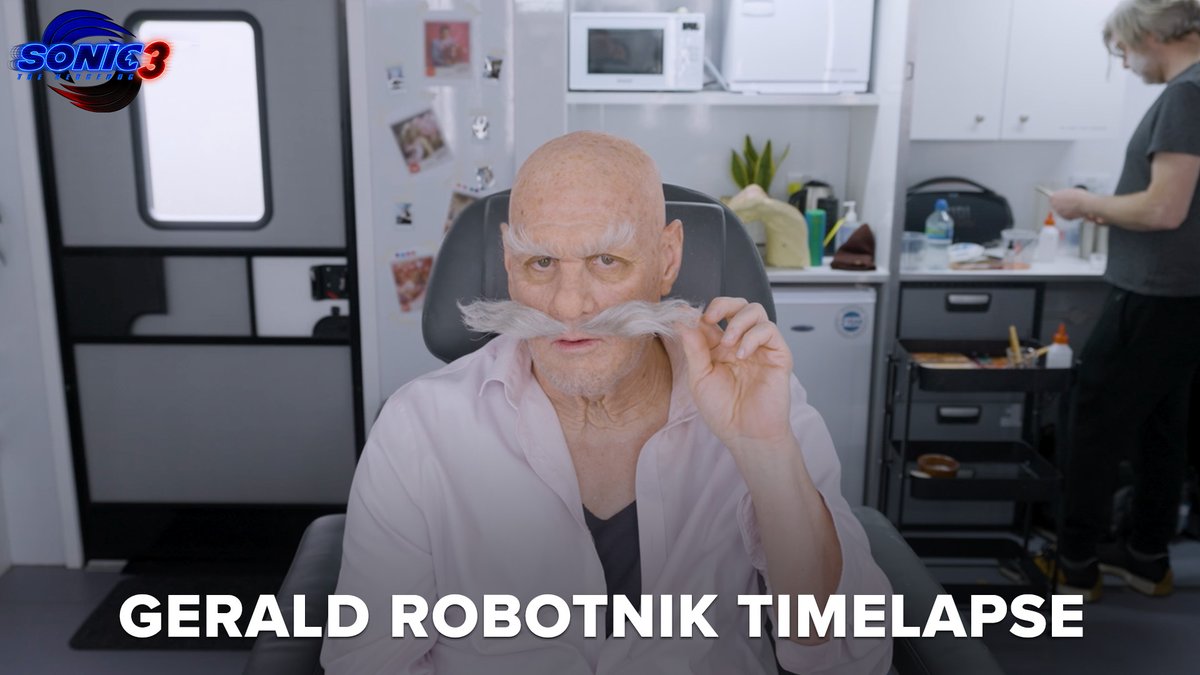 Transforming Jim Carrey into Grandpa Robotnik (in the saggy flesh). #SonicMovie3