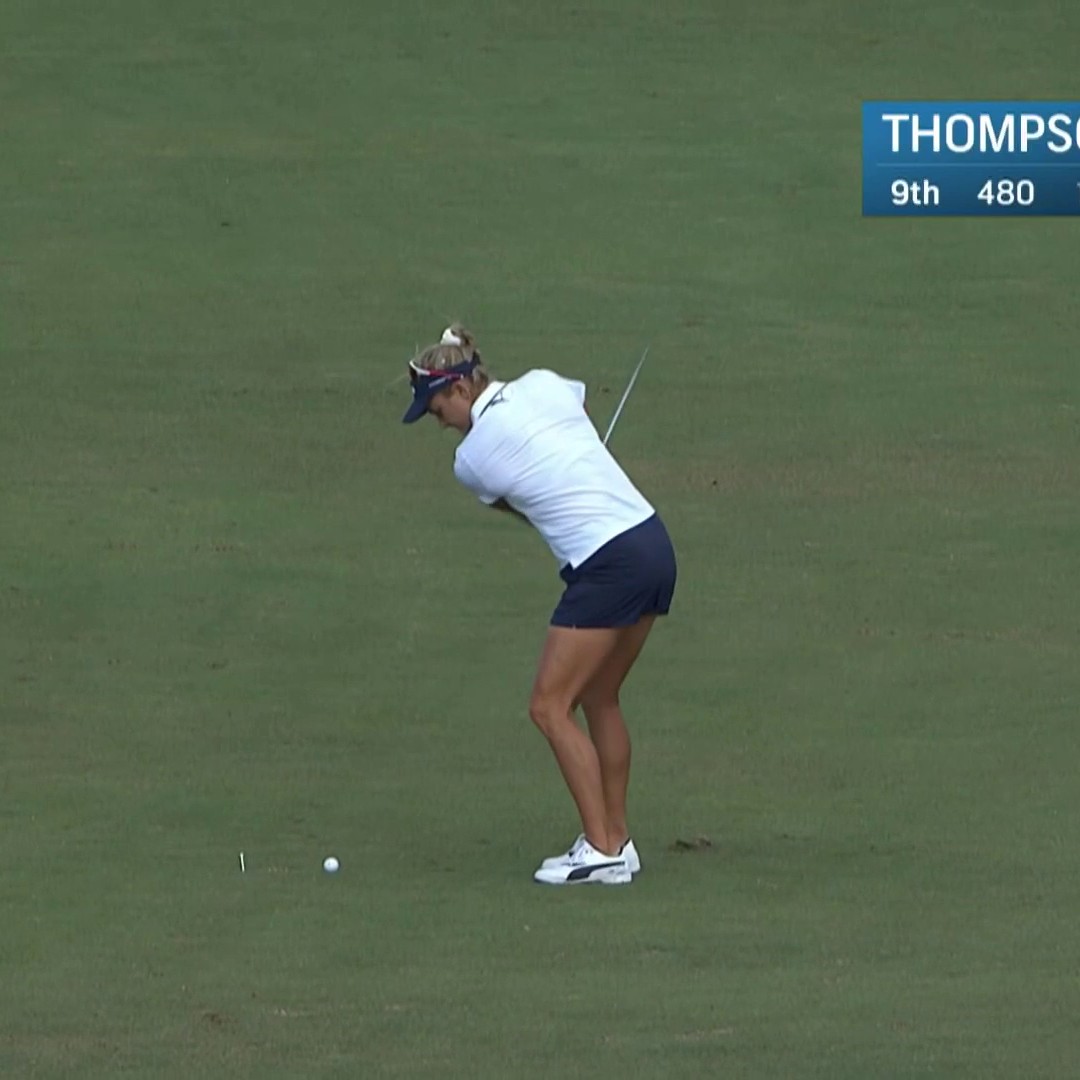 Lexi Thompson drops it close to set up birdie for her and Rickie Fowler. 🎯 📺 Golf Channel | Grant Thornton Invitational