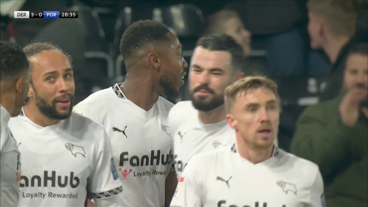 Ebou Adams adds Derby's third inside half an hour and the Rams are in full flow! 🤯