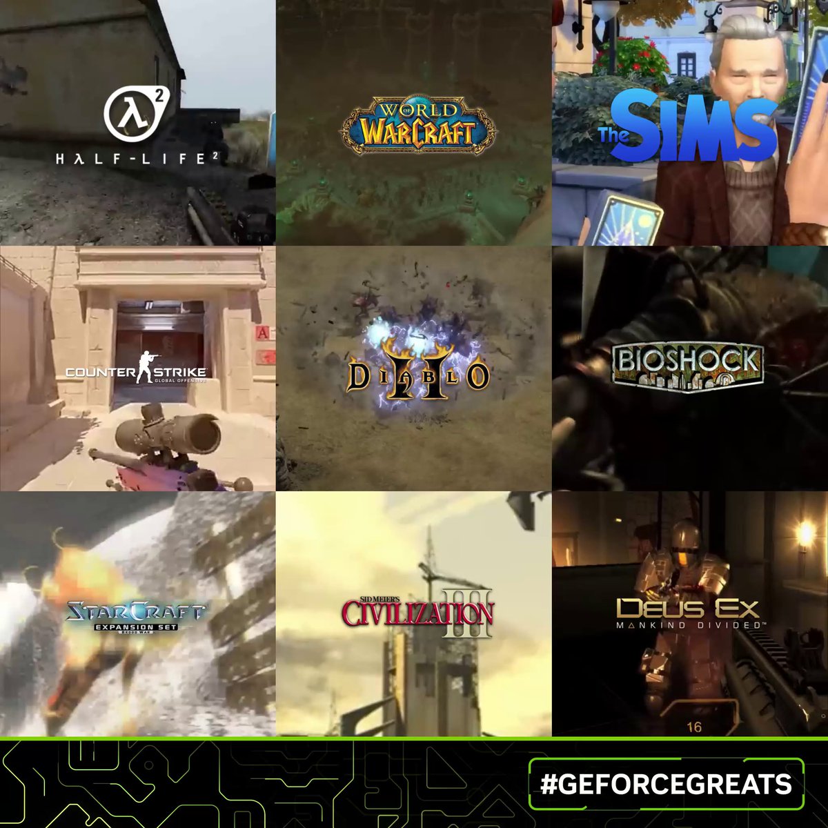 Which PC game from the 2000s was among your #GeForceGreats?
