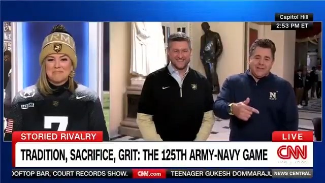 As we count down to the Army-Navy Game, trash talk heats up in our studio, at military installations around the world, and even in the halls of Congress! Rep. Pat Ryan (West Point ’04) and Rep. Nick LaLota (Annapolis ’00) joined me on the rivalry… and for a friendly wager: