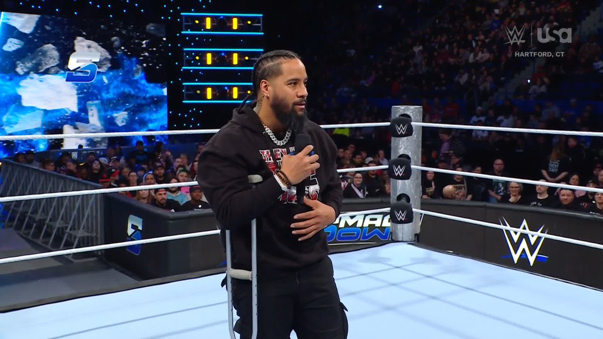 Look who it is! Jimmy Uso is here and he’s kicking off #SmackDown tonight!!! 👏 #SmackDown