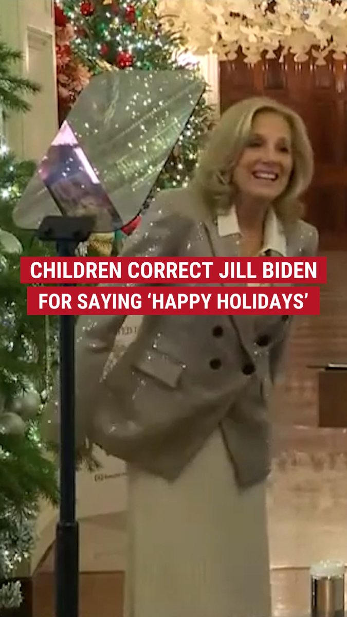 DO YOU HEAR WHAT I HEAR?: The first lady hosted the annual Marine Corps Reserve Toys for Tots campaign at the White House where she greeted everyone with "Happy Holidays," to which multiple children shouted back with emphasis, "Happy Christmas!"