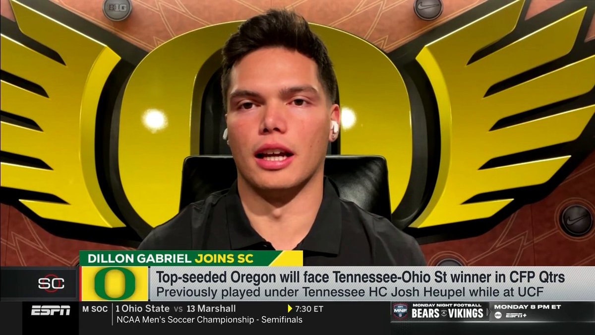 "Just setting the tone for what's to come." 😤 —Oregon QB Dillon Gabriel on the Ducks winning the Big Ten in their first year joining the conference 😅
