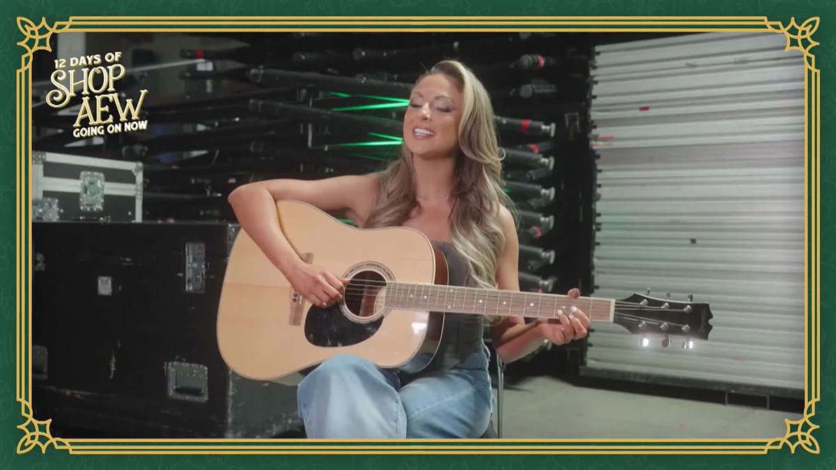 Harley Cameron sings the 12 DAYS OF SHOP AEW with her guitar selling some sweet Christmas items. GOD, I LOVE HARLEY LMFAO.