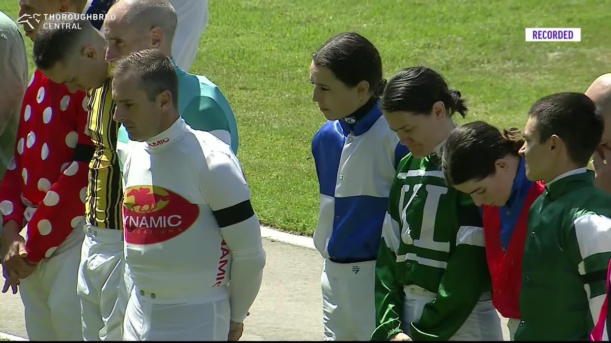 A moment of silence for Sam Kavanagh at Newcastle Racecourse 🙏