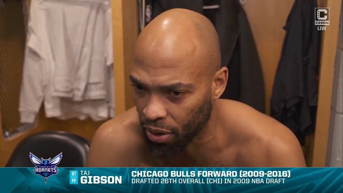 "I don't want to tear up or nothing, but the city's just been great to me." Taj Gibson had a special moment in the UC tonight 🥹 #BullsCountdownLive