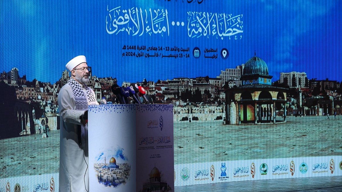 “Filistin’de bir millet topyekûn yok edilmeye çalışılıyor.” İstanbul’da düzenlenen “2. Uluslararası Ümmetin Hatipleri ve Aksa Muhafızları Konferansı”na katıldık.