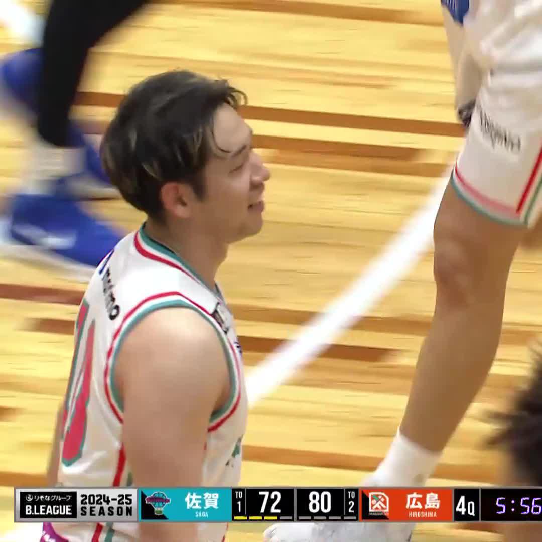 2人でなんと15本😱 昨シーズン王者の3Pシュートが大爆発！ 広島#10 上澤 俊喜（PG｜176cm） 25 PTS｜8 3FGM｜8 AST 広島#30 山崎 稜（SG｜183cm） 23 PTS｜7 3FGM ｜3 AST 山崎 稜 広島ドラゴンフライズ #Bリーグ #りそなグループ