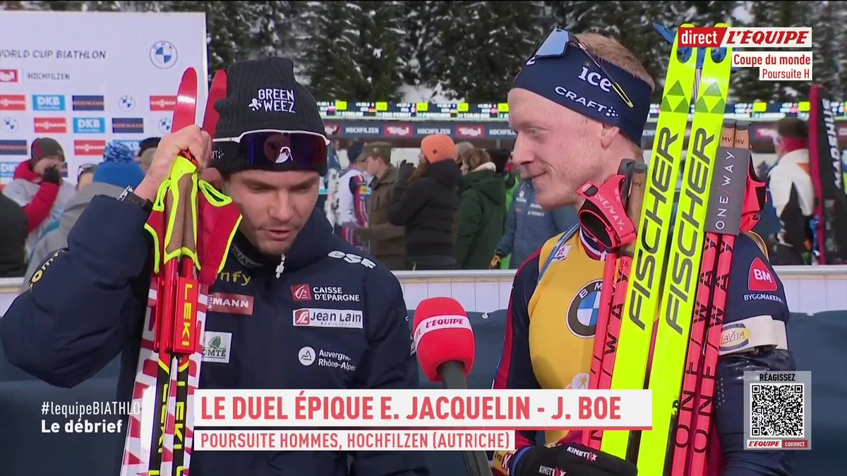 😆 La double interview sympa avec Emilien Jacquelin, qui se transforme en Nelson Monfort, et Johannes Boe #lequipeBIATHLON