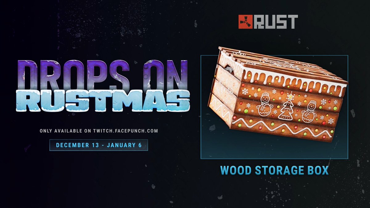Rustmas 2024 drops are now LIVE! ☃️🎄 Make sure your accounts are synced correctly to avoid missing out on these festive drops!