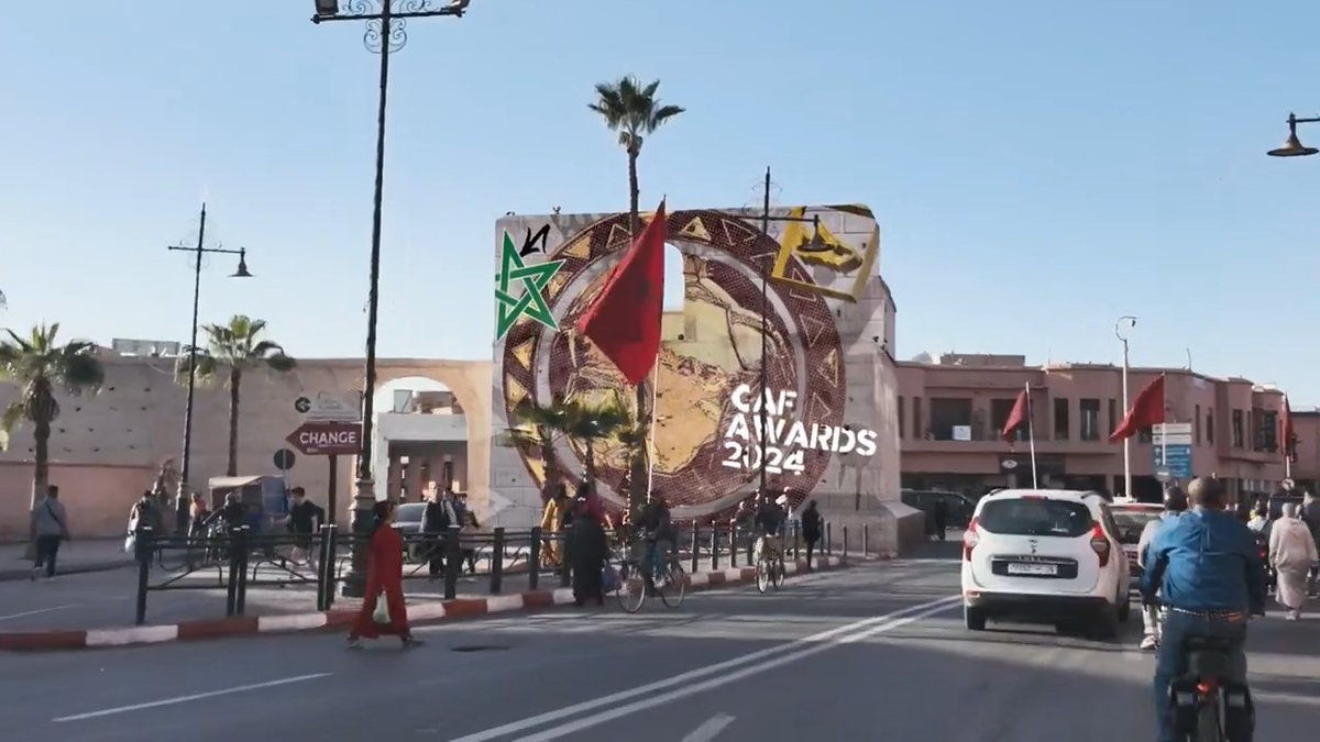 It's festive period already in Marrakech ahead of #CAFAwards2024! ๐