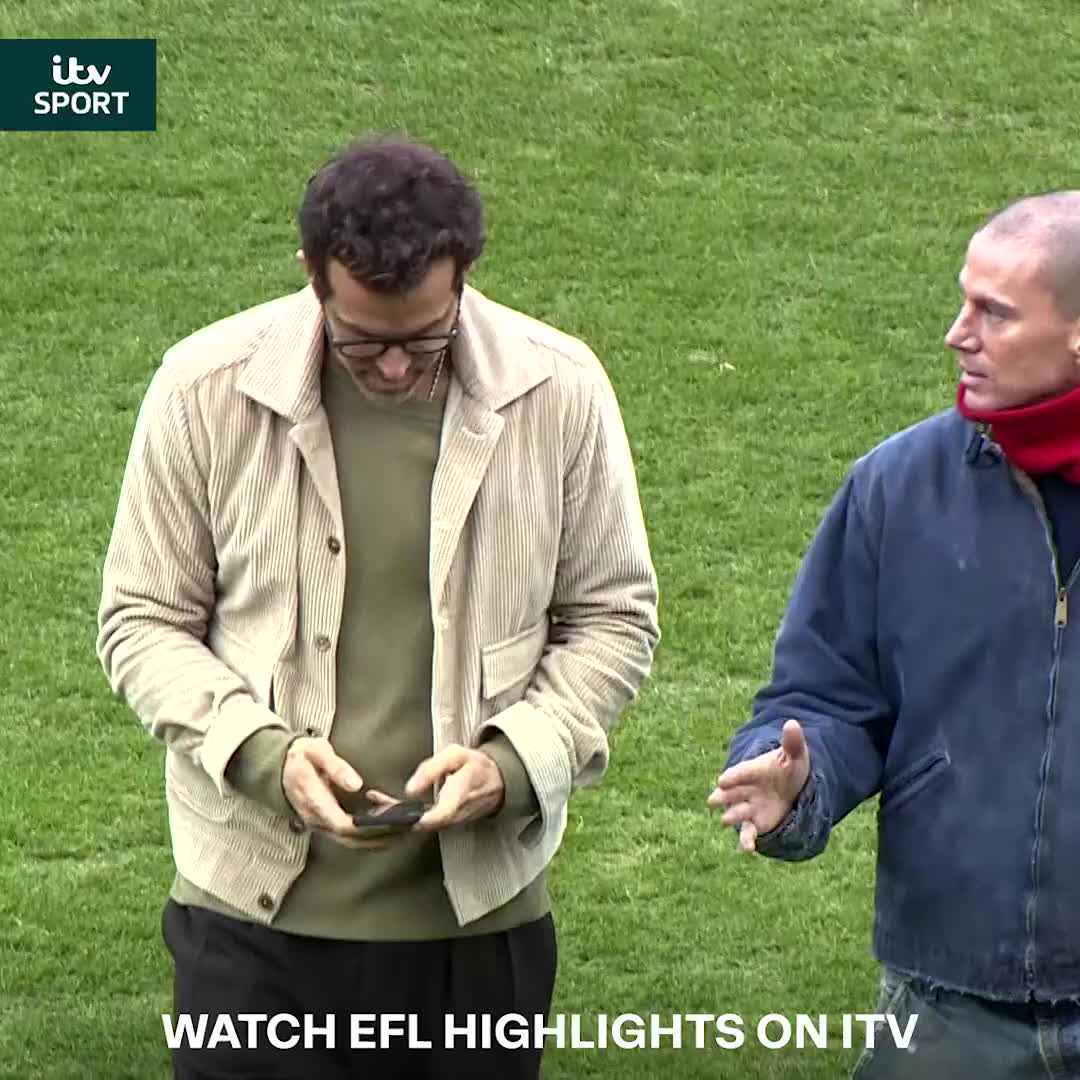 Just a couple of lads at the Wrexham game 🔴 #ITVFootball | EFL | Wrexham AFC | #WxmAFC