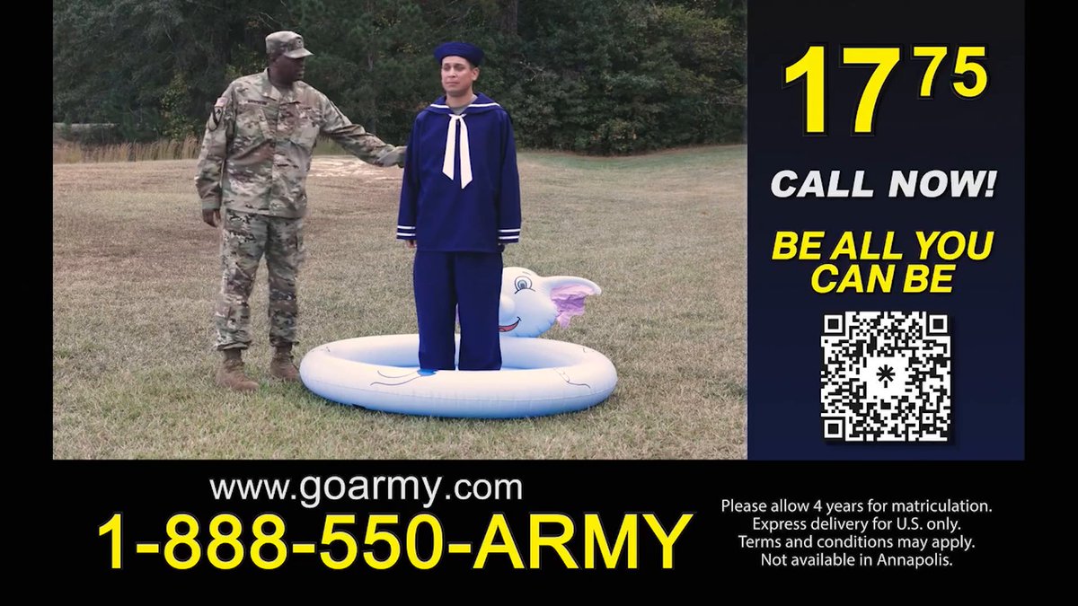 #USArmy Soldiers saving the day, one #USNavy Sailor at a time! Watch this unlikely teamwork in action – just don’t count on it at the #ArmyNavy Game.