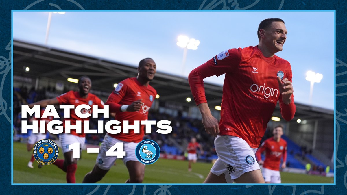 ⚽️ Shrewsbury 1-4 Wycombe!