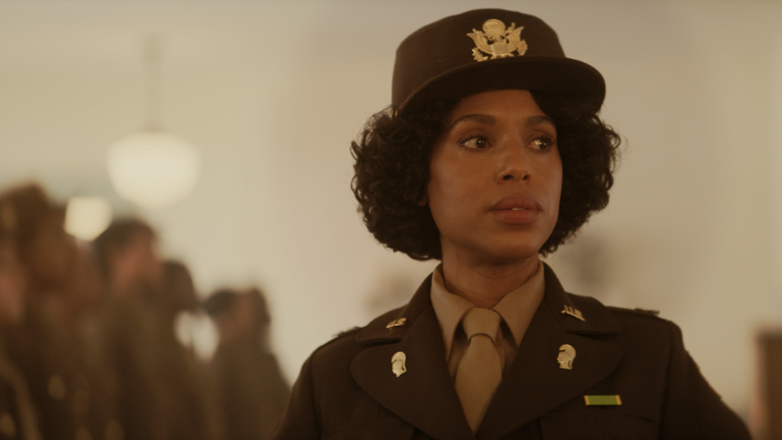 Kerry Washington's first scene in The Six Triple Eight will give you goosebumps. Watch her play real-life WWII hero Captain Charity Adams in The Six Triple Eight! Premiering December 20.