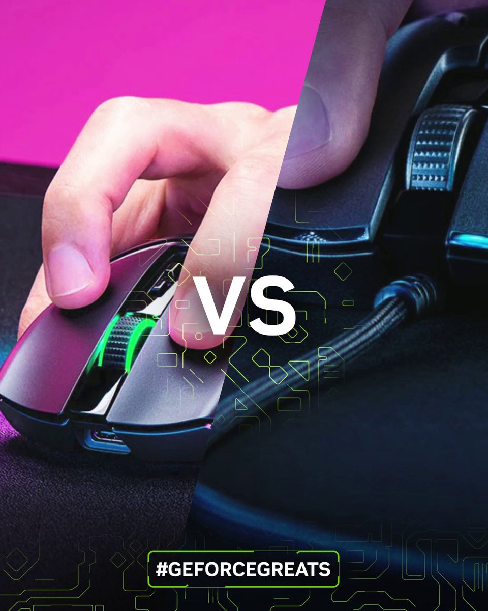 THERE CAN ONLY BE ONE: Wired vs. Wireless 🖱️⚡ #GeForceGreats