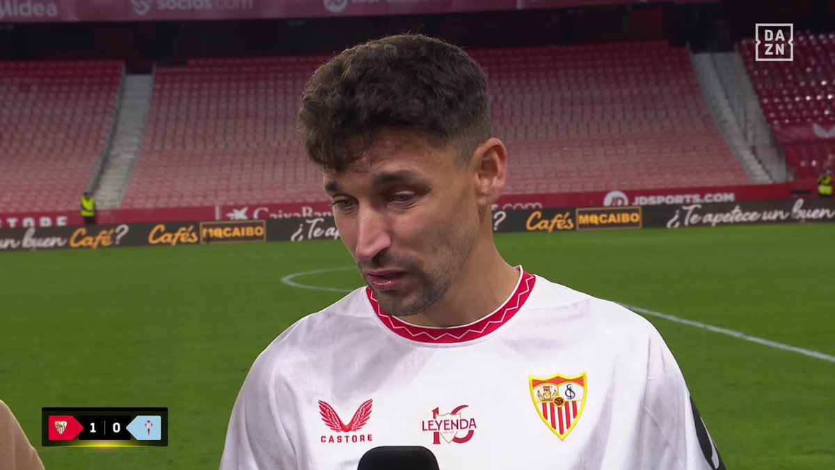 🗣️ “Lo di todo por mi país y por mi Sevilla. Estos valores son los que me han enseñado y es lo que tiene ser del Sevilla” Palabra de leyenda. Palabra de Jesús Navas #LALIGAenDAZN ⚽️