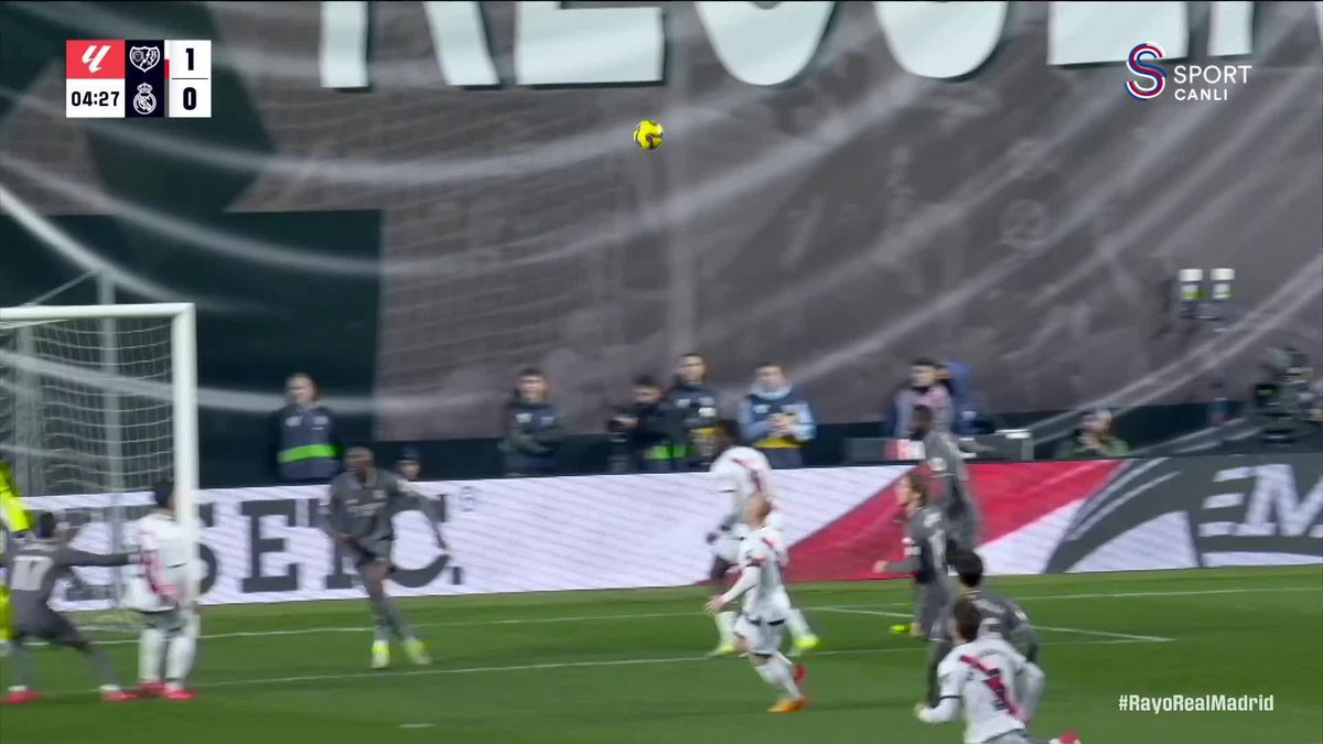 GOL | RAYO VALLECANO, REAL MADRID KARŞISINDA 1-0 ÖNE GEÇTİ 🔥