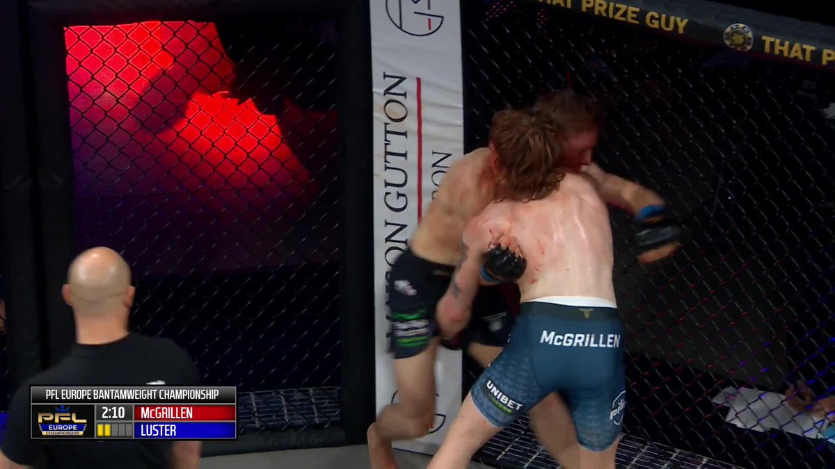 THE MCGRIZZLA DOES IT AGAIN! 💥 Lewis McGrillen stops Alexander Luster after a massive left hook to become the 2024 PFL Europe Bantamweight Champion and takes $100k back to Manchester! #PFLLyon | LIVE NOW ON