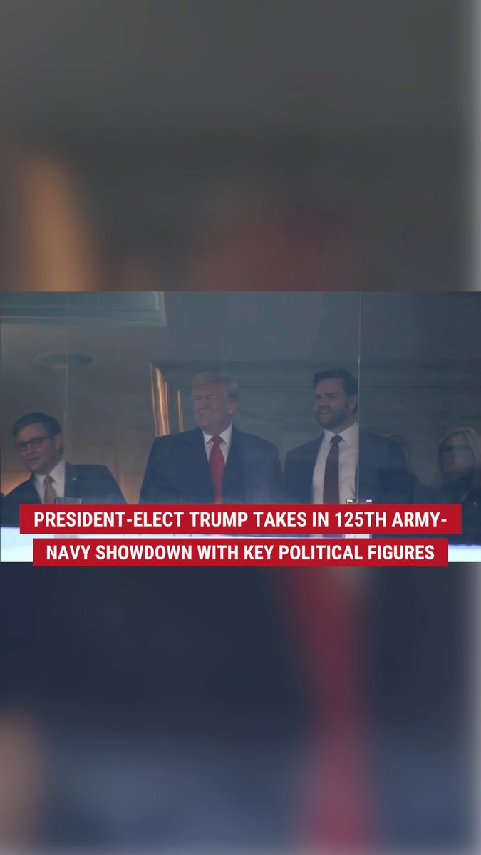 WATCH: Crowd chants "USA!" as President-elect Donald J. Trump arrives for the 125th Army-Navy clash alongside prominent picks for his Cabinet and other key players.