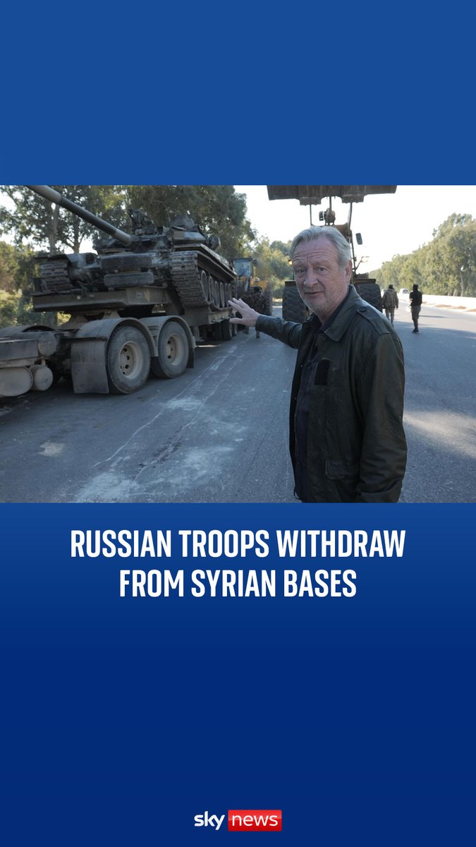 Russian troops have been in Syria since 2017, propping up the Assad regime and overseeing the war. Since the downfall of Assad, their troops are withdrawing from those bases and going towards the Mediterranean coast. @RamsaySky reports from Syria: