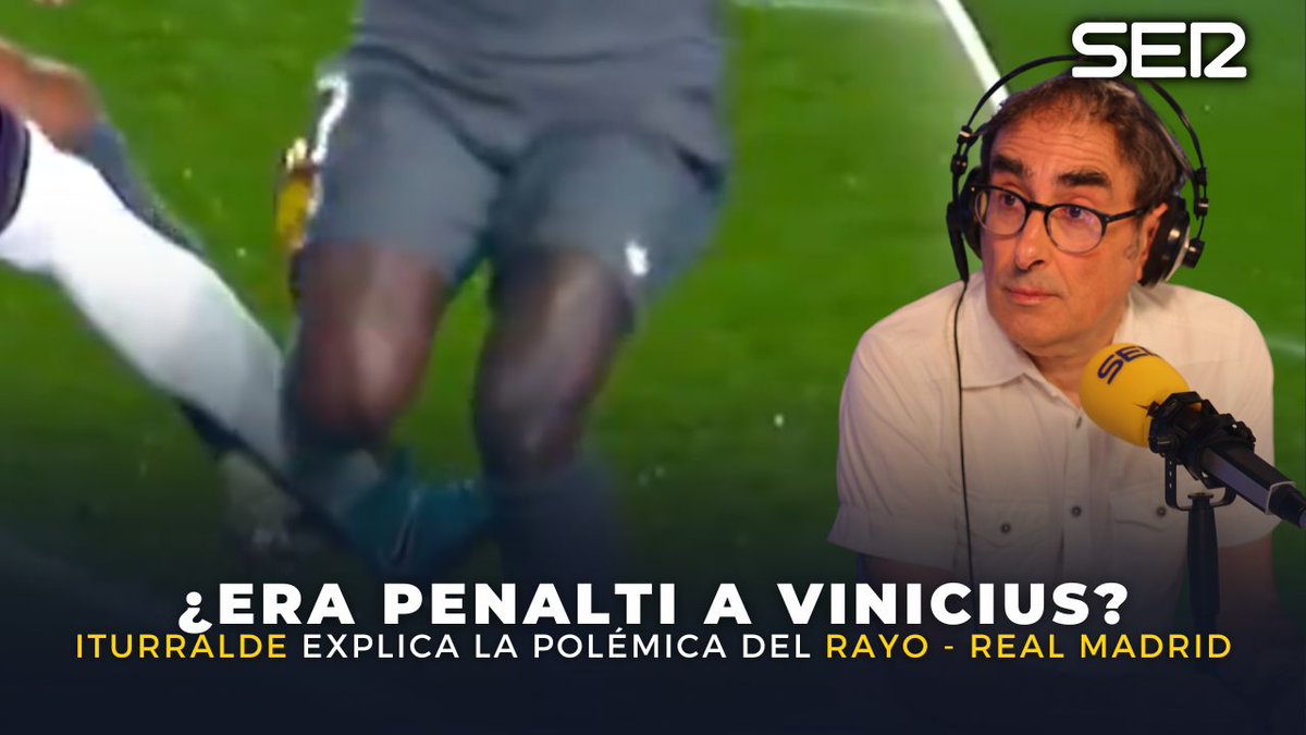 ⚠️‼️Eduardo Iturralde explica si era penalti a VINICIUS en el #RayoRealMadrid 🗣️ "Sí, para mí ES PENALTI" ✋ "El jugador del Rayo intenta despejar pero le golpea en la pierna el jugador del Real Madrid y yo veo PENALTI"