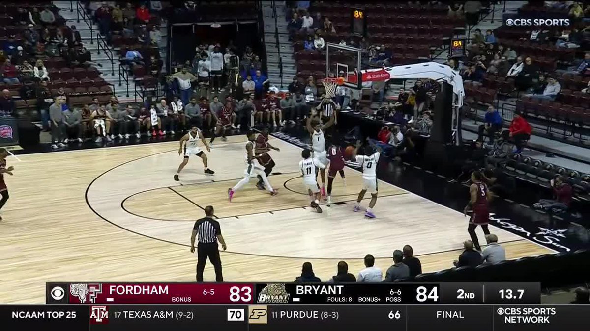 BIG THREE IN THE CLUTCH FOR Fordham Basketball. Rams UP BY TWO 🤯🤯