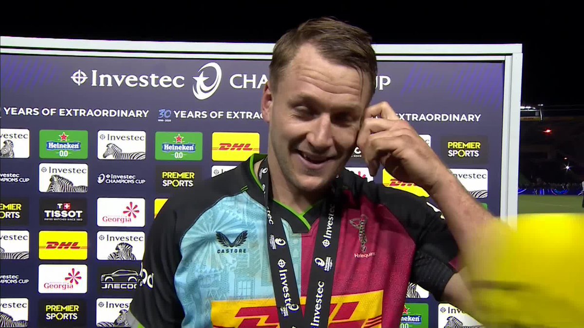 "I thought it was going to click and tonight it did!" 🗣️ Harlequins 🃏' Alex Dombrandt speaks after scoring a hat-trick of tries in a dominant display against the DHL Stormers 🃏 #InvestecChampionsCup