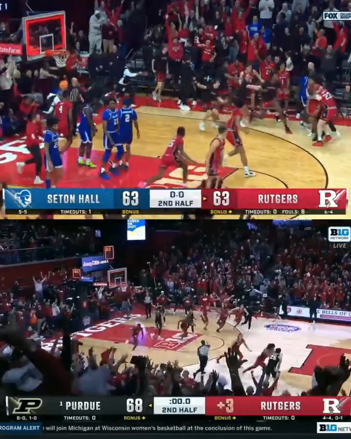 ⬆️ Dylan Harper ⬇️ Ron Harper Jr. Something about those Harper brothers at Jersey Mike's Arena 🙌 #B1GMBBall