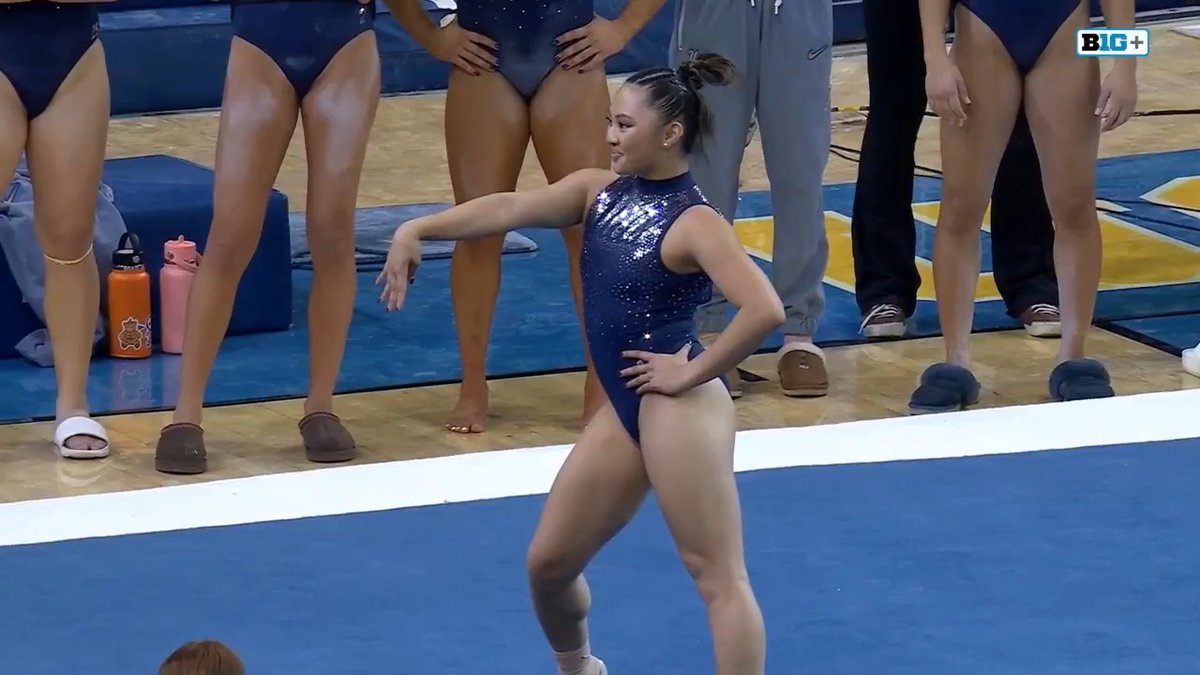 Pinoy Pride! 🇵🇭 Philippines Olympian Emma Malabuyo debuts her new Bruno Mars floor routine! 💻: B1G+ #MeetTheBruins