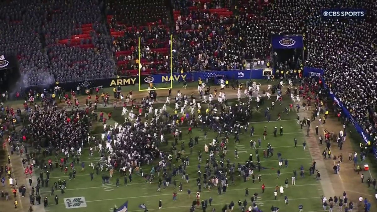 Win a football game Sing second Nobody does it like Army-Navy Navy wins America’s Game 🇺🇸