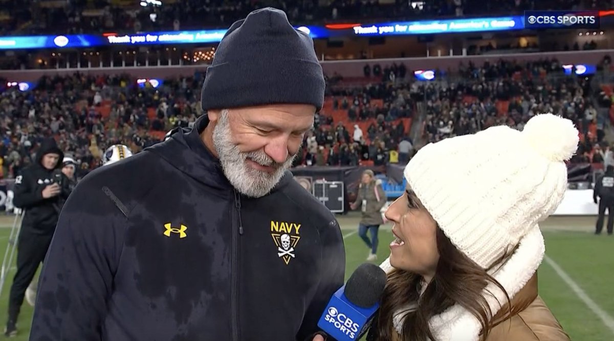 "I'll tell you what, we still got a football team in Annapolis." - Navy head coach Brian Newberry 👀