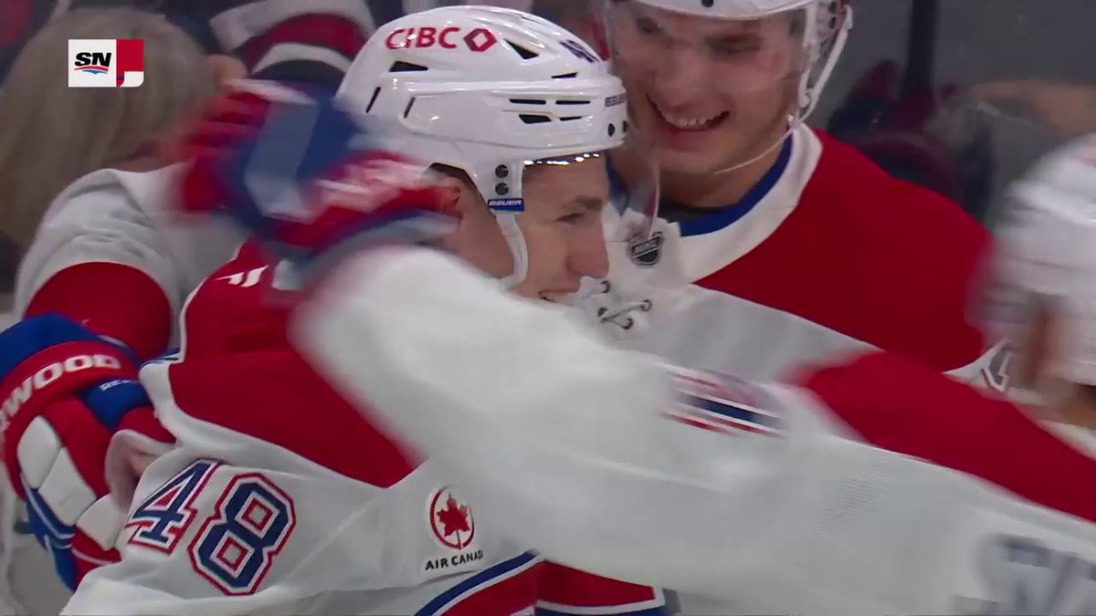 LANE HUTSON HAS HIS FIRST NHL GOAL! 📺: Sportsnet or stream on Sportsnet+ ➡️