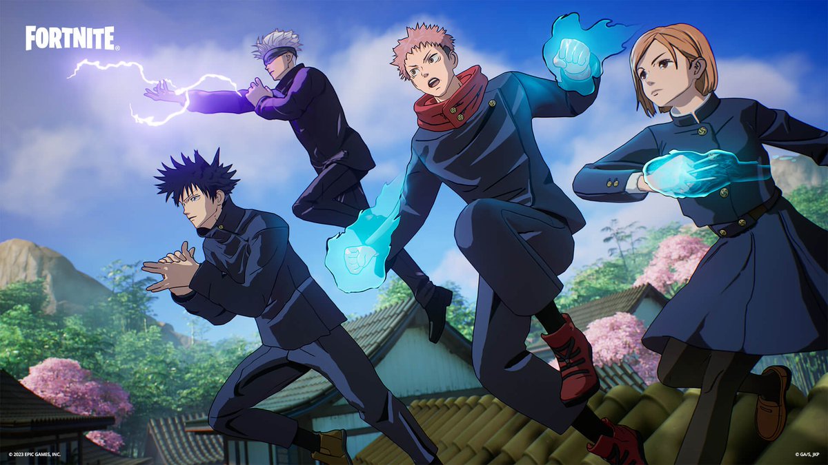 A energia amaldiçoada que domina o mundo de Jujutsu Kaisen tomou conta do Fortnite novamente com Yuji Itadori, Megumi Fushiguro, Nobara Kugisaki e o professor Satoru Gojo — de volta na Loja até 16 de dezembro! 💗 Considere usar meu código ‘IANNZITS’ se for adquirir #ad